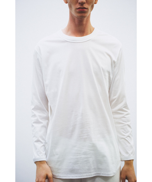 10 by juha stable garments(テンバイユハ ステーブルガーメンツ)の「SOFT L/S TEE(Tシャツ/カットソー)」|ホワイト