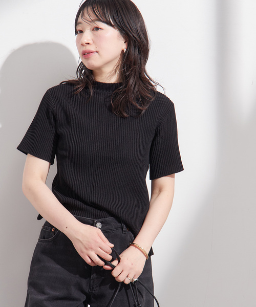 セール】【GENES/ジェネス】ANIA TOP BLACK：ニット（ニット