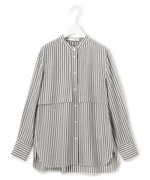 ICB（アイシービー）の「キュプラローンストライプ シャツ（シャツ/ブラウス・レディース・ブラック系1/グリーン系1/オレンジ系1・4/6/2/0）」の11枚目の写真