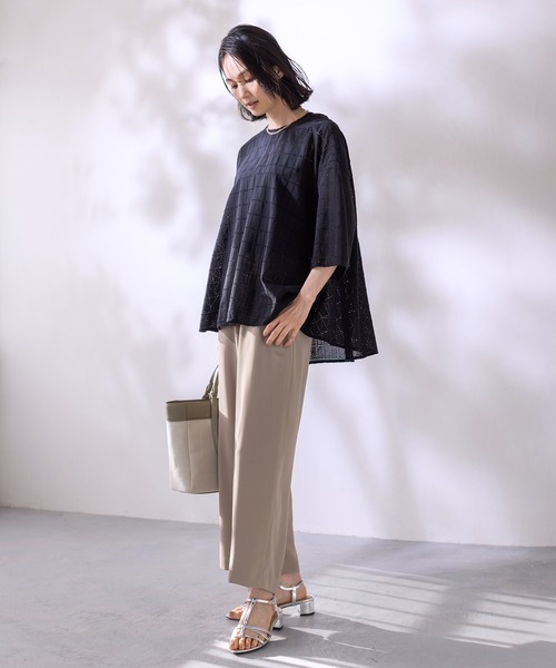 A/C DESIGN BY ALPHA CUBIC（エーシーデザインバイアルファキュービック）の「チェーン×クリアストーン2連ネックレス（ネックレス・レディース・シルバー/ゴールド・フリー）」の3枚目の写真