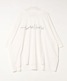 my beautiful landlet | 【my beautiful landlet】 MERCERIZATION JERSEY EMBROIDERY BIG T-SHIRT(Tシャツ/カットソー)
