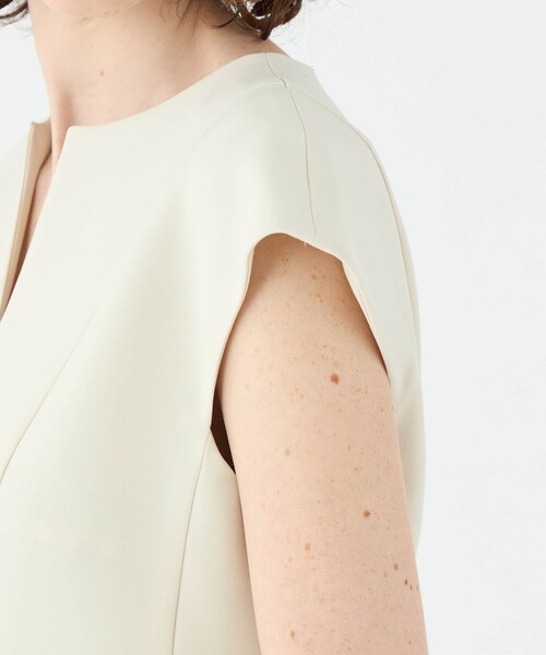 スティフダブルクロス バレルシルエットワンピース（ワンピース