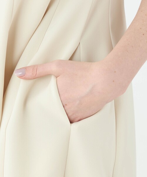 スティフダブルクロス バレルシルエットワンピース（ワンピース