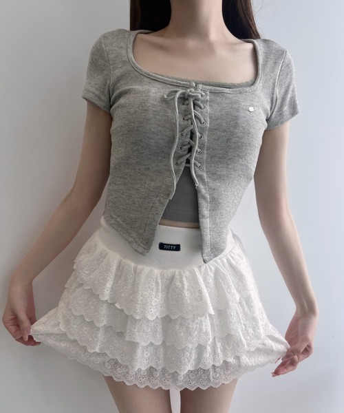 セール】コルセットタッチT（Tシャツ/カットソー）｜TITTY&CO