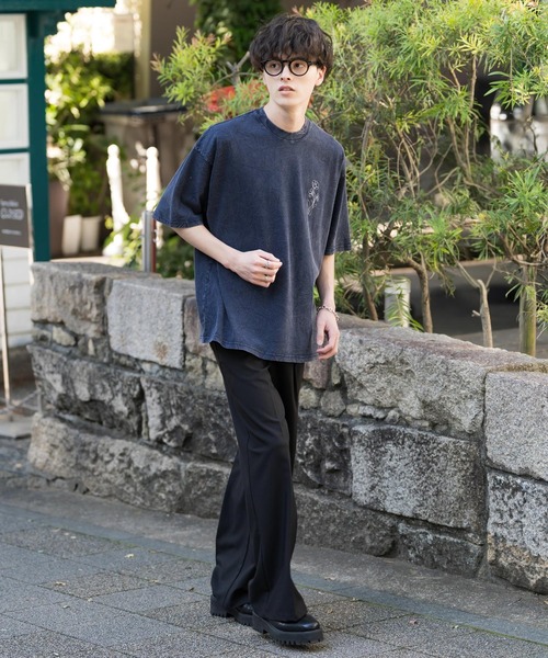 [  Jeans] オーバーサイズウォッシュプリントTシャツ プリントオーバーサイズTシャツ | ファッション通販サイト NUGU