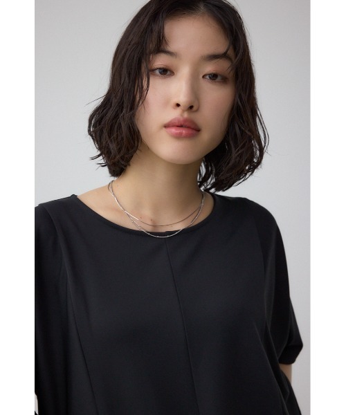 AZUL by moussy(アズールバイマウジー)の「C/Tアイシーフィールドルマントップス(Tシャツ/カットソー・レディース・ブラック/ライトベージュ/ブラック系その他・FREE)」の8枚目の写真