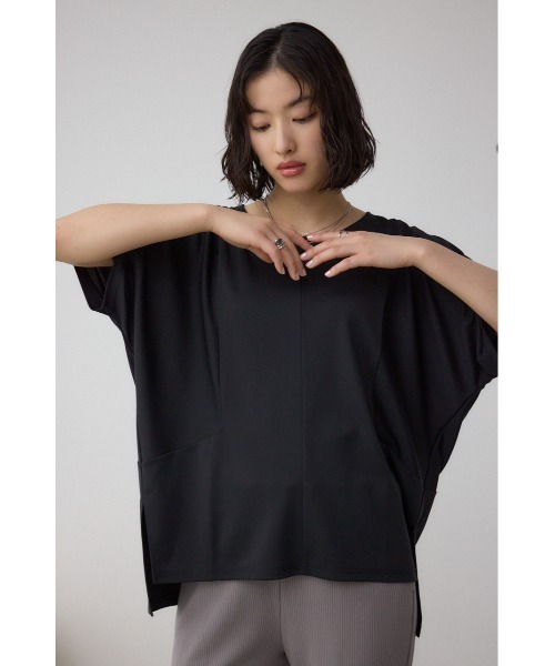 AZUL by moussy(アズールバイマウジー)の「C/Tアイシーフィールドルマントップス(Tシャツ/カットソー・レディース・ブラック/ライトベージュ/ブラック系その他・FREE)」の9枚目の写真