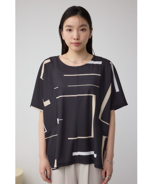 AZUL by moussy(アズールバイマウジー)の「C/Tアイシーフィールドルマントップス(Tシャツ/カットソー・レディース・ブラック/ライトベージュ/ブラック系その他・FREE)」の21枚目の写真