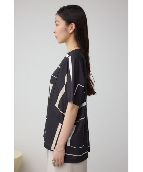 AZUL by moussy(アズールバイマウジー)の「C/Tアイシーフィールドルマントップス(Tシャツ/カットソー・レディース・ブラック/ライトベージュ/ブラック系その他・FREE)」の22枚目の写真
