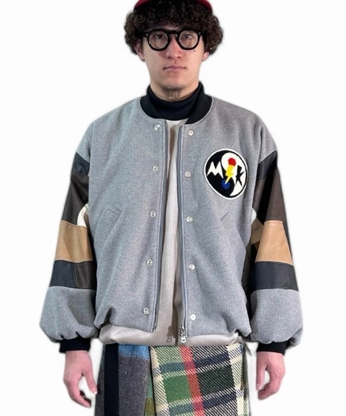 masterkey(マスターキー)の「mj10718-YIN-YAN スタジャン(スタジャン・メンズ・グレー/ブラック・FREE)」の7枚目の写真