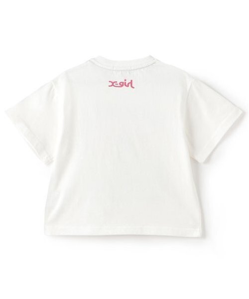 X-girl Stages(エックスガールステージス)の「スケボーガール転写プリント半袖Tシャツ(Tシャツ/カットソー・キッズ・オフホワイト/ブラック・130cm/110cm/120cm/140cm/100cm/90cm)」の4枚目の写真