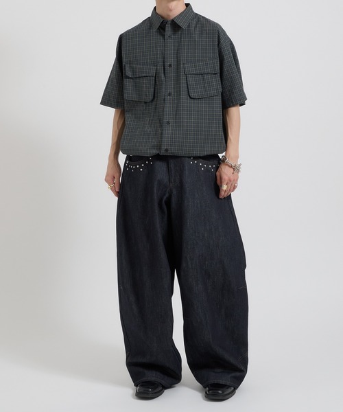 Perushu(ペルーシュ)の「カジュアルギミックチェックワークシャツ(シャツ/ブラウス・メンズ・ブラウン/グリーン/ボルドー・MEDIUM/LARGE)」の17枚目の写真