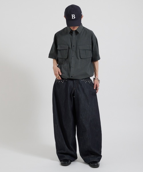 Perushu(ペルーシュ)の「カジュアルギミックチェックワークシャツ(シャツ/ブラウス・メンズ・ブラウン/グリーン/ボルドー・MEDIUM/LARGE)」の21枚目の写真