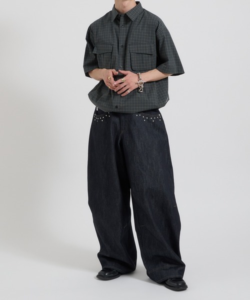 Perushu(ペルーシュ)の「カジュアルギミックチェックワークシャツ(シャツ/ブラウス・メンズ・ブラウン/グリーン/ボルドー・MEDIUM/LARGE)」の18枚目の写真