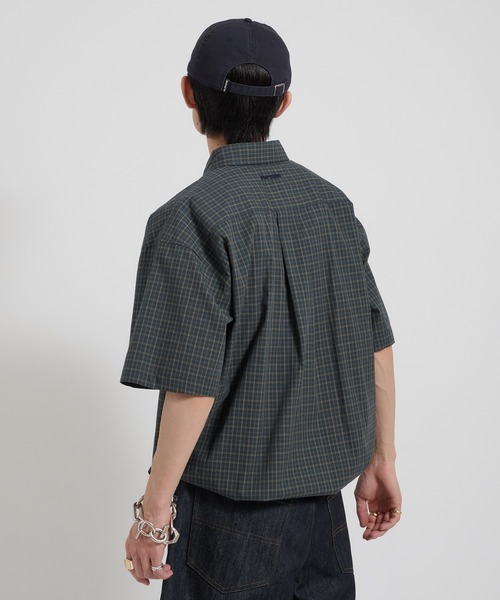 Perushu(ペルーシュ)の「カジュアルギミックチェックワークシャツ(シャツ/ブラウス・メンズ・ブラウン/グリーン/ボルドー・MEDIUM/LARGE)」の20枚目の写真