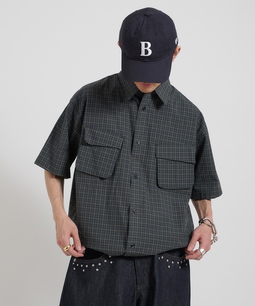 Perushu(ペルーシュ)の「カジュアルギミックチェックワークシャツ(シャツ/ブラウス・メンズ・ブラウン/グリーン/ボルドー・MEDIUM/LARGE)」の19枚目の写真