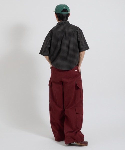 Perushu(ペルーシュ)の「カジュアルギミックチェックワークシャツ(シャツ/ブラウス・メンズ・ブラウン/グリーン/ボルドー・MEDIUM/LARGE)」の10枚目の写真