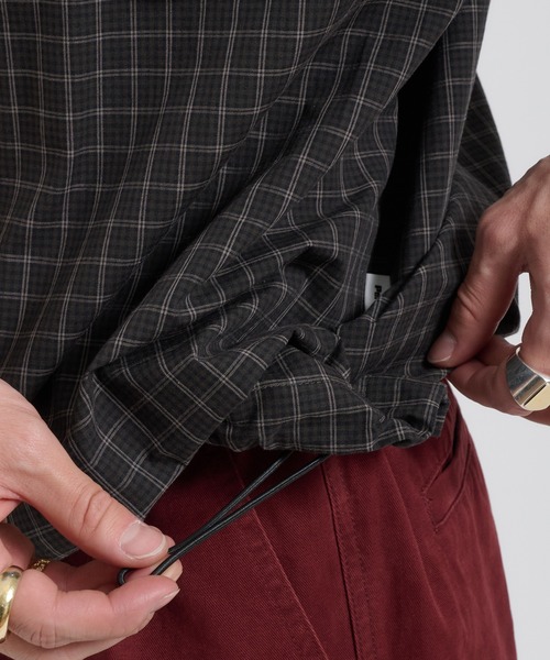 Perushu(ペルーシュ)の「カジュアルギミックチェックワークシャツ(シャツ/ブラウス・メンズ・ブラウン/グリーン/ボルドー・MEDIUM/LARGE)」の14枚目の写真