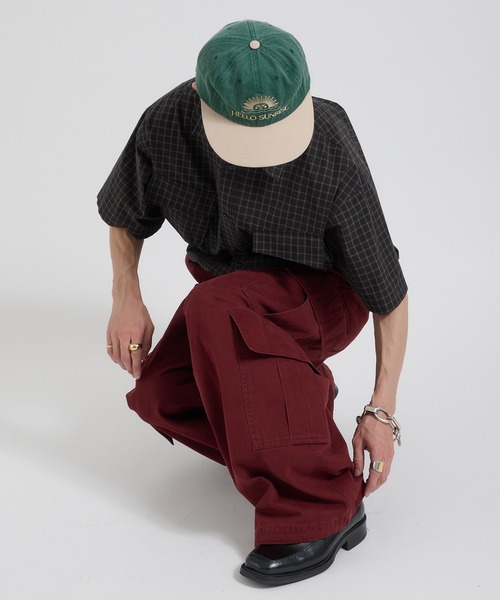 Perushu(ペルーシュ)の「カジュアルギミックチェックワークシャツ(シャツ/ブラウス・メンズ・ブラウン/グリーン/ボルドー・MEDIUM/LARGE)」の12枚目の写真