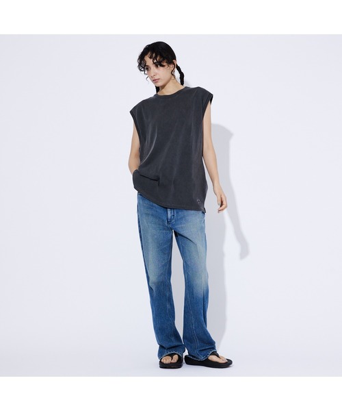 JEMORGAN（ジェーイーモーガン）の「【JEMORGAN LONG JOHNS/ジェーイーモーガンロングジョーンズ】天竺 ピグメントノースリーブ JE765-22S /天竺/タンクトップ【WEB限定】（タンクトップ・メンズ・ブラック/サックスブルー/ホワイト/グリーン/オレンジ/パープル・XL/M/L）」の3枚目の写真