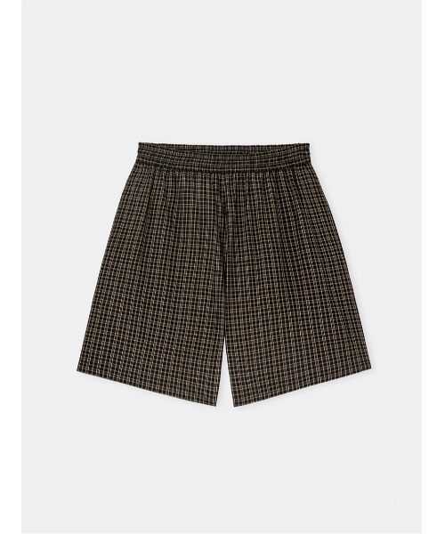 新品 SOFTHYPHEN TWILL SKATER ワイド ショーツ 04 SOFTHYPHEN（ソフトハイフン）の「CHECK SKATER SHORTS（その他パンツ