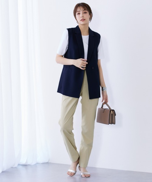 slattgir(スラットジール)の「高身長 接触冷感ライトチノストレートパンツ(股下78cm)(トールサイズ)(その他パンツ・レディース・ブラック/ベージュ/カーキ・5L/M/L/LL/3L/4L)」の16枚目の写真