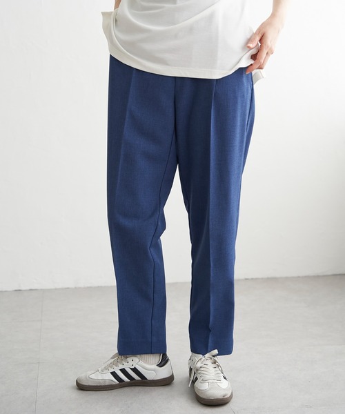 VENCEEXCHANGE(ヴァンスエクスチェンジ)の「リネンライククロップドテーパードパンツ(その他パンツ・レディース・ブラック/ベージュ/ブルー系その他・L/M)」の3枚目の写真