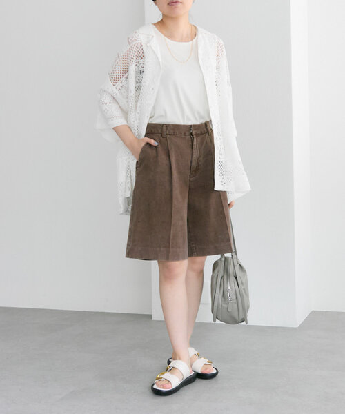 ear PAPILLONNER(イアパピヨネ)の「レースシャツ【SUM1 STYLE(スミスタイル)】(シャツ/ブラウス・レディース・ブラック/ホワイト・FREE)」の8枚目の写真