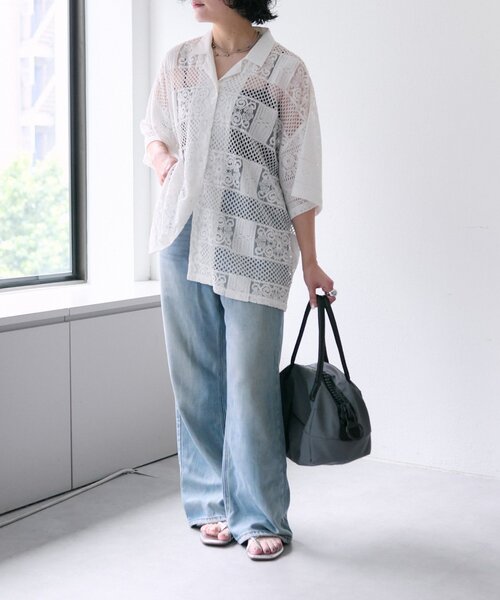 セール】レースシャツ【SUM1 STYLE(スミスタイル)】（シャツ
