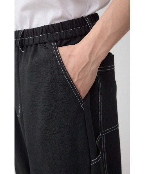 AZUL by moussy（アズールバイマウジー）の「アウトステッチブッチャーワイドパンツ（スラックス・メンズ・ブラック/グレー/ライトブラウン・LARGE/MEDIUM）」の11枚目の写真