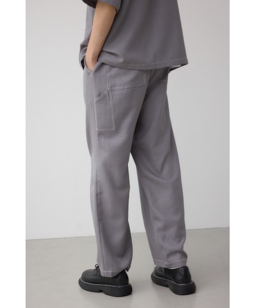 AZUL by moussy（アズールバイマウジー）の「アウトステッチブッチャーワイドパンツ（スラックス・メンズ・ブラック/グレー/ライトブラウン・LARGE/MEDIUM）」の16枚目の写真