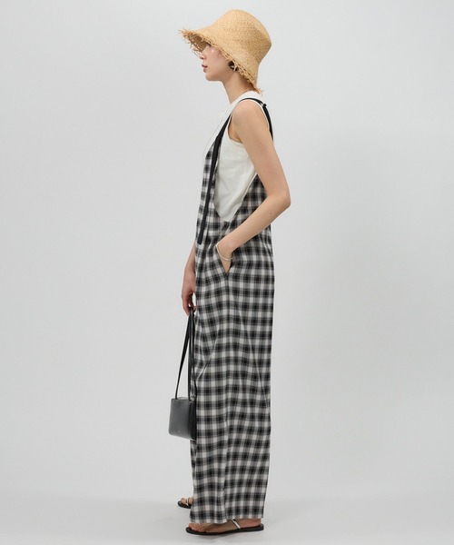 BABYLONE（バビロン）の「コットンリネンテンジクノースリ（タンクトップ・レディース・ライトブルー/ホワイト/ブラック/ライトブラウン・フリー）」の7枚目の写真