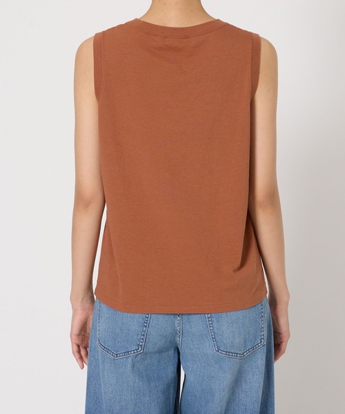 BABYLONE（バビロン）の「コットンリネンテンジクノースリ（タンクトップ・レディース・ライトブルー/ホワイト/ブラック/ライトブラウン・フリー）」の15枚目の写真