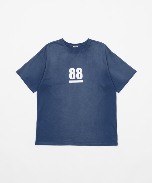 優里フェスローマ数字Tシャツ XL ブルー青 AZUL BY MOUSSY | カコウプリントTシャツ (Tシャツ・カットソー