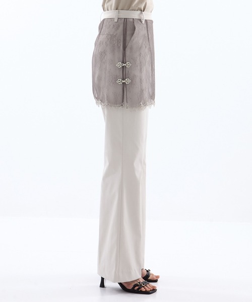 【蛍さま専用】　tanakadaisuke タナカダイスケ　スカート three long chain cut-out tight skirt(FREE BLACK