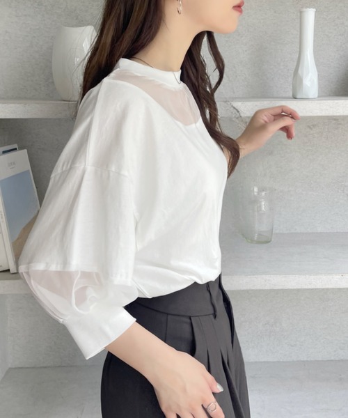 完売 Rene パフスリーブTシャツ 完売 Rene パフスリーブTシャツ