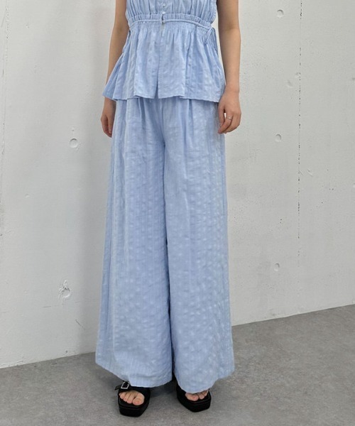 archives(アルシーヴ)の「【SET UP対応】ストライプイージーワイドパンツ(その他パンツ・レディース・ブラック/ブルー/オフホワイト・MEDIUM)」の22枚目の写真