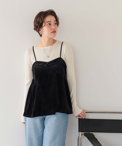 titivate(ティティベイト)の「チクチクしないウールブレンドボートネックリブニット(ニット/セーター・レディース・ライトグレー/ホワイト系その他/イエロー/オフホワイト/ブラック・S/M/L/XL)」の16枚目の写真