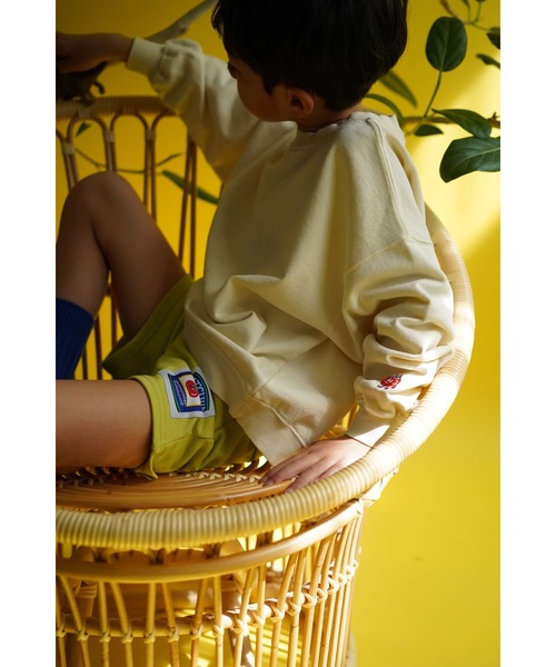 Catchup（ケチャップ）の「【Catchup】ピグメントスウェットトップス（Tシャツ/カットソー・キッズ・チャコールグレー/アイボリー/グリーン・90㎝/100㎝/120㎝/130㎝/140㎝/150cm/110㎝）」の19枚目の写真