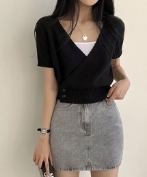 カシュクールトップス