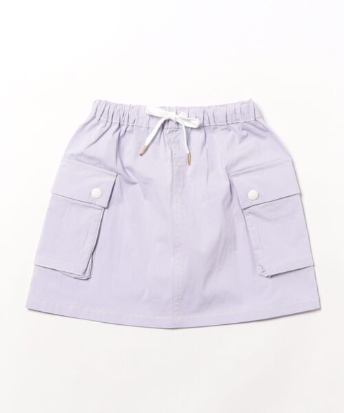 HAKKA KIDS（ハッカキッズ）の「コットンナイロンストレッチタイトスカート（スカート・キッズ・カーキ/パープル・120cm/130cm）」の2枚目の写真