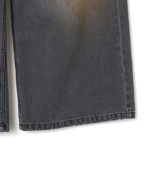 atmos pink（アトモスピンク）の「atmos pink Vintage Finished Denim / アトモス ピンク ヴィンテージ フィニッシュ デニム（デニムパンツ・レディース・ブルー/ブラック・M/S）」の5枚目の写真