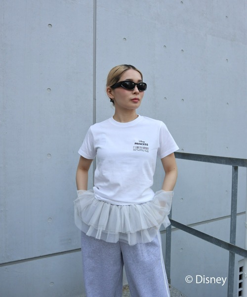 FIG&VIPER(フィグアンドバイパー)の「Disney Princess/MID T(ディズニープリンセス)(Tシャツ/カットソー・レディース・ホワイト/ライトグレー・FREE)」の10枚目の写真