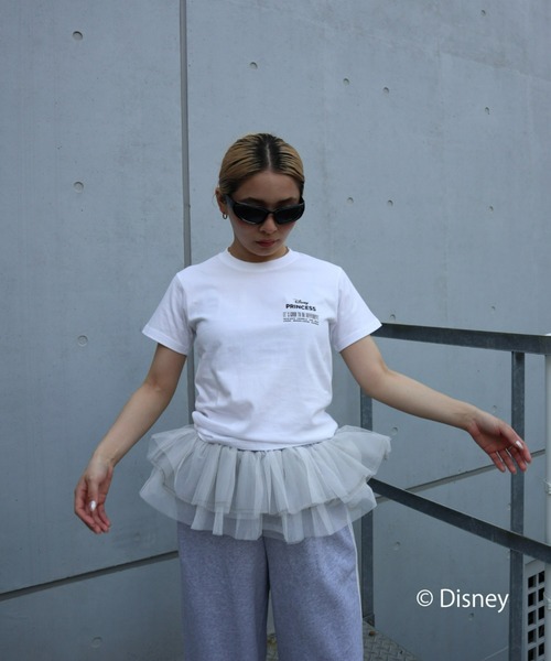 FIG&VIPER(フィグアンドバイパー)の「Disney Princess/MID T(ディズニープリンセス)(Tシャツ/カットソー・レディース・ホワイト/ライトグレー・FREE)」の11枚目の写真