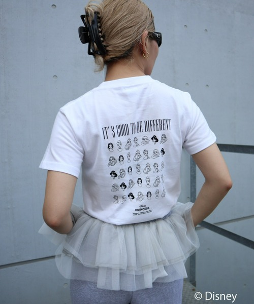 FIG&VIPER(フィグアンドバイパー)の「Disney Princess/MID T(ディズニープリンセス)(Tシャツ/カットソー・レディース・ホワイト/ライトグレー・FREE)」の9枚目の写真