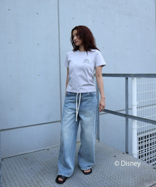 FIG&VIPER(フィグアンドバイパー)の「Disney Princess/MID T(ディズニープリンセス)(Tシャツ/カットソー・レディース・ホワイト/ライトグレー・FREE)」の21枚目の写真
