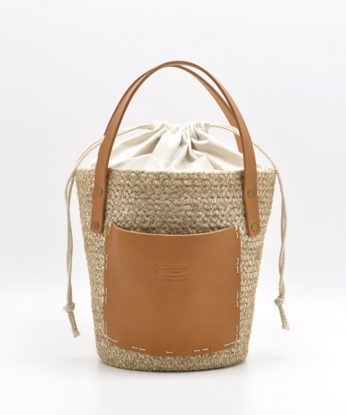 CLEDRAN(クレドラン)の「【高級 国産本革 付属】CL3667 ONE POCKET BASKET(トートバッグ・レディース・ベージュ系その他/ベージュ系その他2/ベージュ系その他3・FREE)」の2枚目の写真