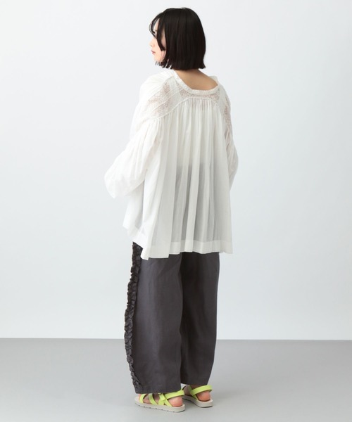 natural by clip》リネンサイドフリルパンツ[プチサイズあり]