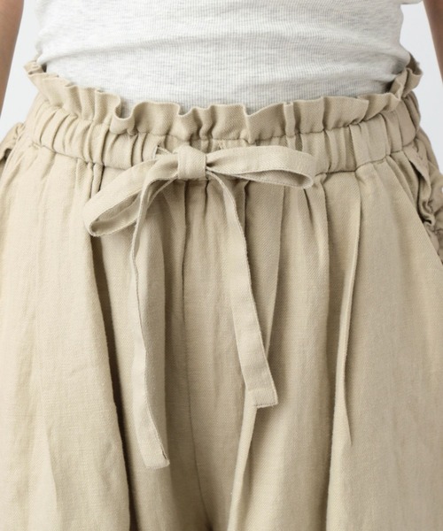 natural by clip》リネンサイドフリルパンツ[プチサイズあり]