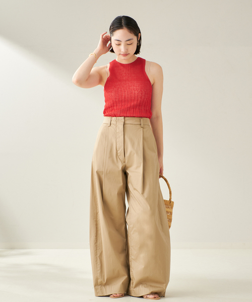 plage(プラージュ)の「ENRICA / エンリカ SHEER RIB ノースリーブ(ニット/セーター・レディース・オレンジ/ブラック/レッド・FREE)」の17枚目の写真